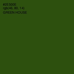 #2E500E - Green House Color Image